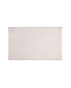 Plaid en coton flammé naturel 140x220cm