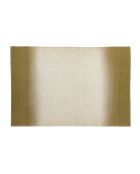 Plaid en laine et coton vert 140x220cm