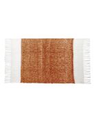 Plaid en laine bicolore beige 125x200cm