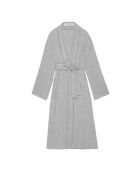 Kimono long en lin changeant gris