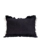 Coussin en laine noir 40x60cm