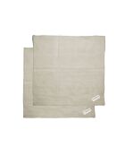 2 serviettes de table en lin lavé naturel