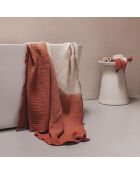 Servilleta de gasa de algodón roja de 50 x 70 cm