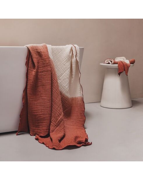 Servilleta de gasa de algodón roja de 50 x 70 cm