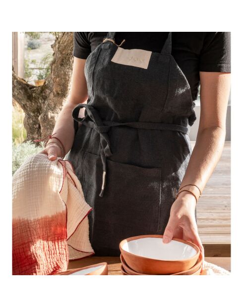 Servilleta de gasa de algodón roja de 50 x 70 cm