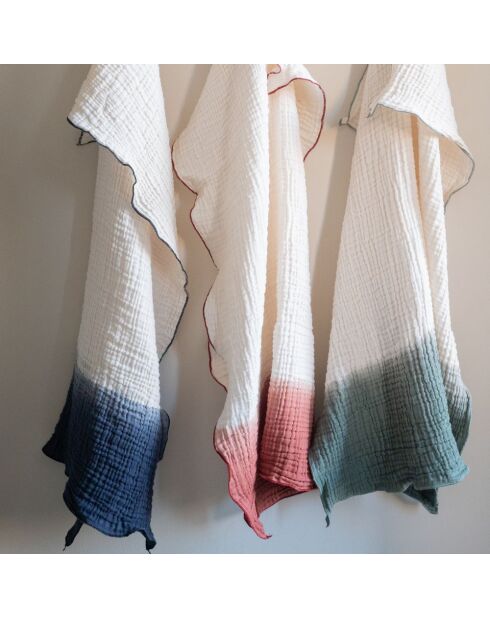 Servilleta de gasa de algodón roja de 50 x 70 cm