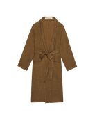 Kimono en lin changeant vert
