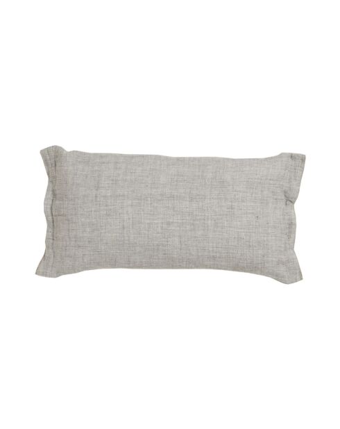Coussin en lin changeant gris 30x60cm
