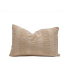 Coussin en crochet fait main beige 40x60cm