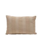 Coussin en crochet fait main beige 40x60cm