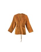 Sweat capuche en éponge jaune