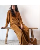 Sweat capuche en éponge jaune