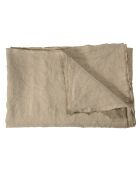 Nappe carrée en lin lavé naturel