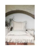 Coussin en laine écru 80x80cm