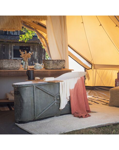 Servilleta de gasa de algodón Burnt Earth 150 x 180 cm