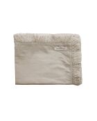 Plaid en lin & coton finitions frangées naturel 150x180cm