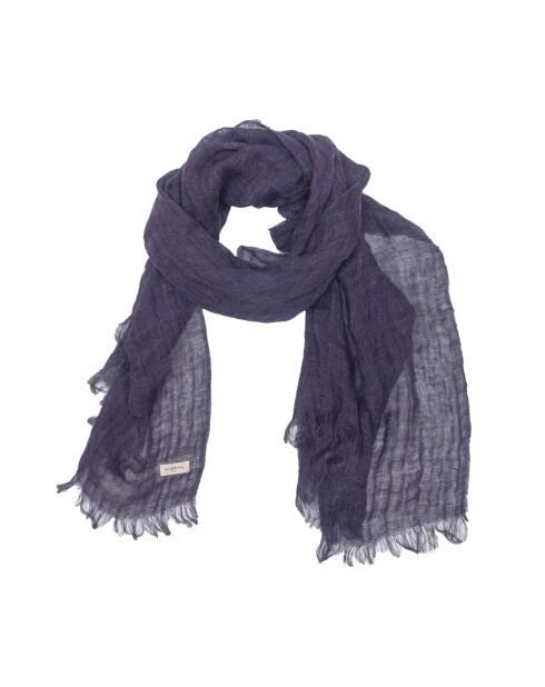 Echarpe en lin violette 70x200cm