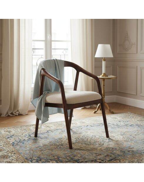 Chaise Rembourrée Milo Marron - 55x60x76 cm