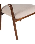 Chaise Rembourrée Milo Marron - 55x60x76 cm