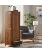 Bonnetiere Lisboa Marron - 65x58x200 cm