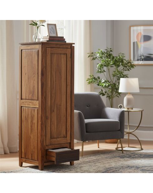 Bonnetiere Lisboa Marron - 65x58x200 cm