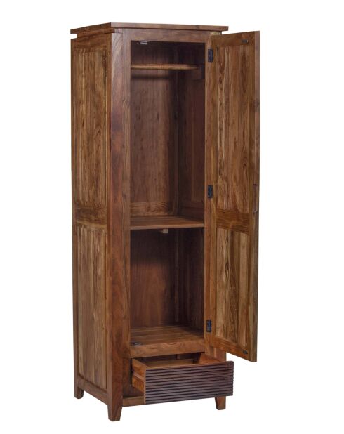 Bonnetiere Lisboa Marron - 65x58x200 cm