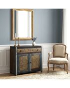 Buffet 2 portes 1 tiroir Manguier Pushkar Naturel - 90x40x86 cm