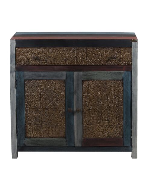 Buffet 2 portes 1 tiroir Manguier Pushkar Naturel - 90x40x86 cm
