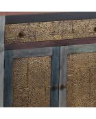 Buffet 2 portes 1 tiroir Manguier Pushkar Naturel - 90x40x86 cm