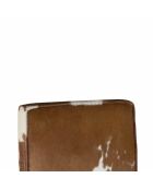 Tabouret de bar en peau de vache Acacia Savage Naturel - 46x50x109 cm