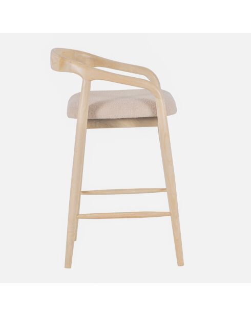 Chaise de Bar Rembourree Milo Beige - 55x52x100 cm
