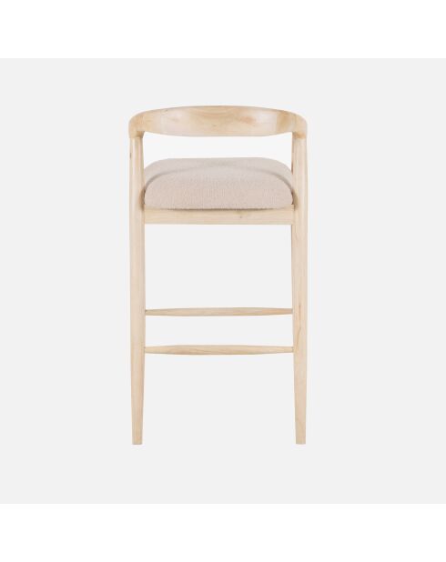 Chaise de Bar Rembourree Milo Beige - 55x52x100 cm