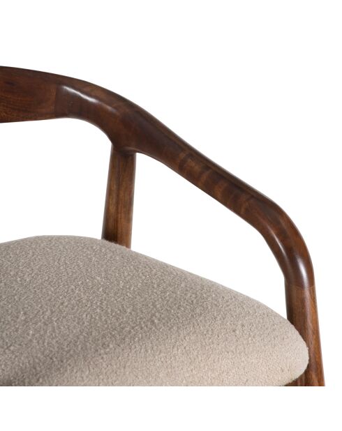 Chaise de Bar Milo Marron - 55x52x100 cm