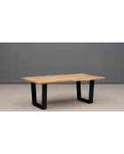 Table basse rectangulaire bois Acacia Forest Naturel - 130x70x46 cm