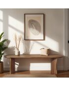 Banc arrondi bois massif Acacia Ellipse Marron - 152x36x46 cm