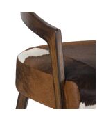 Fauteuil de cuir de vache Matador Cuir Naturel - 62x74x68 cm