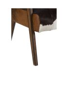 Fauteuil de cuir de vache Matador Cuir Naturel - 62x74x68 cm