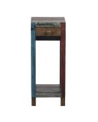 Table d'appoint 1 tiroir Manguier Pushkar Naturel - 30x30x75 cm