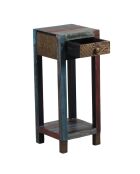 Table d'appoint 1 tiroir Manguier Pushkar Naturel - 30x30x75 cm