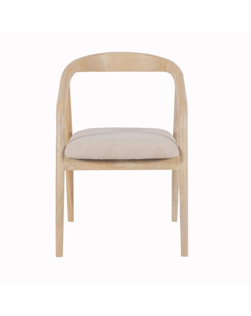 Chaise Rembourree Milo Beige - 55x60x76 cm