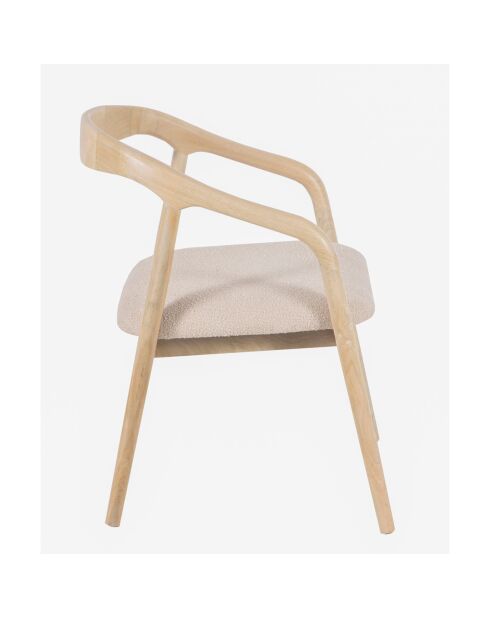 Chaise Rembourree Milo Beige - 55x60x76 cm
