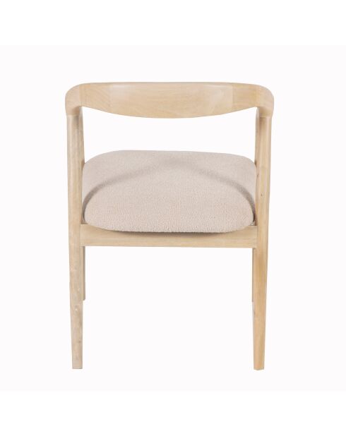 Chaise Rembourree Milo Beige - 55x60x76 cm