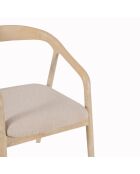 Chaise Rembourree Milo Beige - 55x60x76 cm