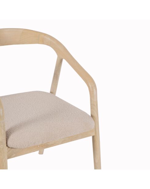 Chaise Rembourree Milo Beige - 55x60x76 cm
