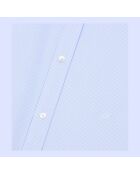 Chemise formelle à rayures blanches et bleues