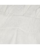 Robe courte blanche jacquard baroque