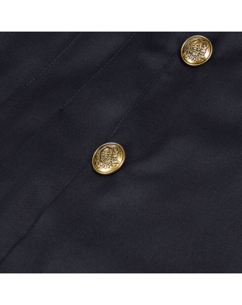 Jupe courte plissée bleu marine