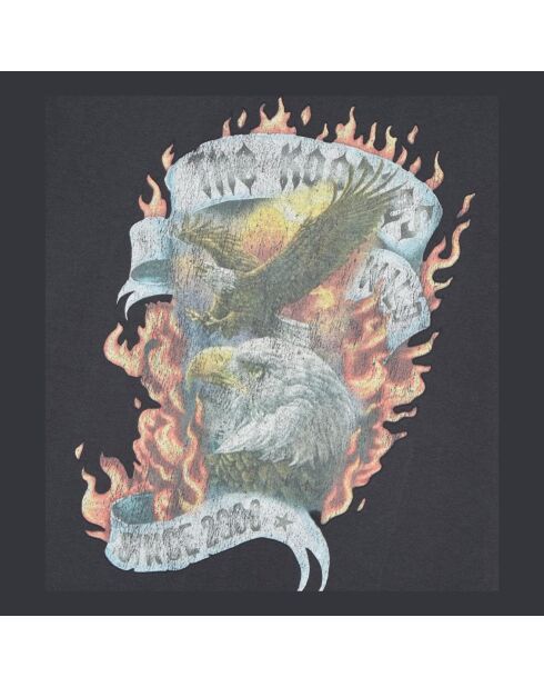 T-shirt avec sérigraphie noir