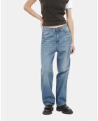 Jean boyfriend bleu moyen