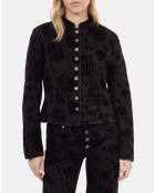 Veste en denim noire